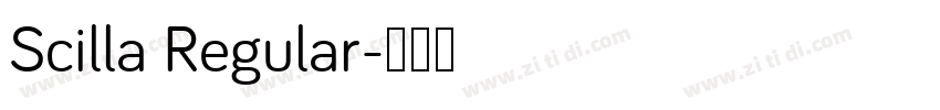 Scilla Regular字体转换